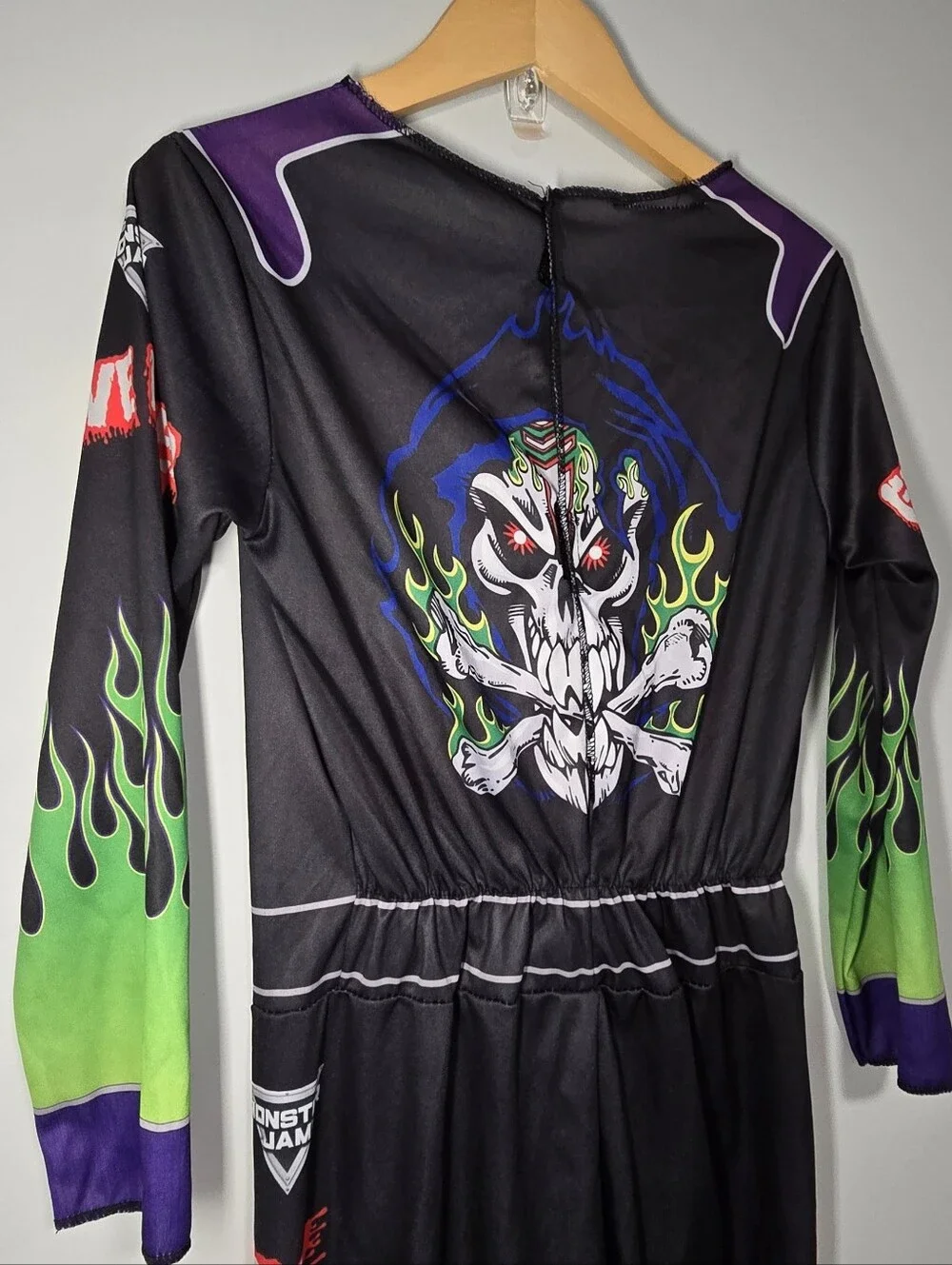 Grave Digger Kids Racing Costume - Black & Green